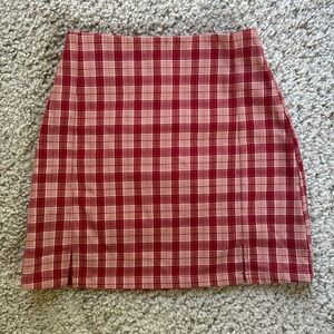 Brandy Melville red and cream skirt (one size)